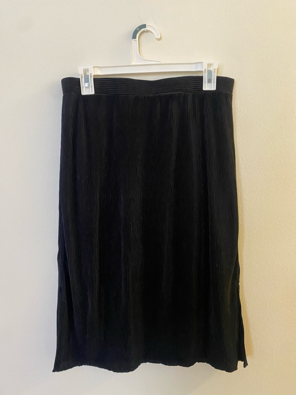 Ann Taylor Factory Black Ribbed Pencil Skirt - Picture 4 of 5